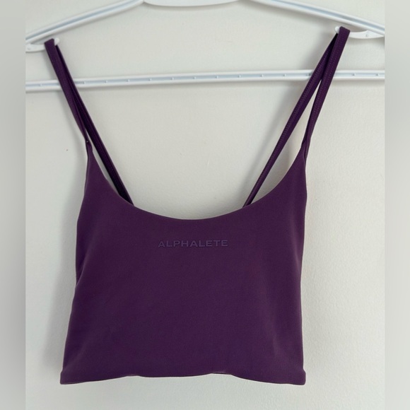 Alphalete AURA STRAPPY LONGLINE BRA. Size small. Aster purple. - Picture 6 of 7